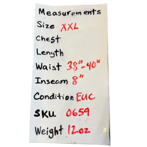 Burlebo Mens Performance Everyday Shorts Light Blue XXL Elastic Waist 8in Inseam - Picture 3 of 7